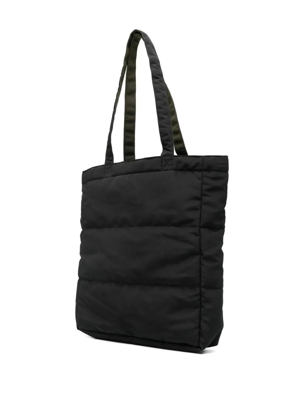 A.P.C. Gewatteerde shopper met logoprint Zwart