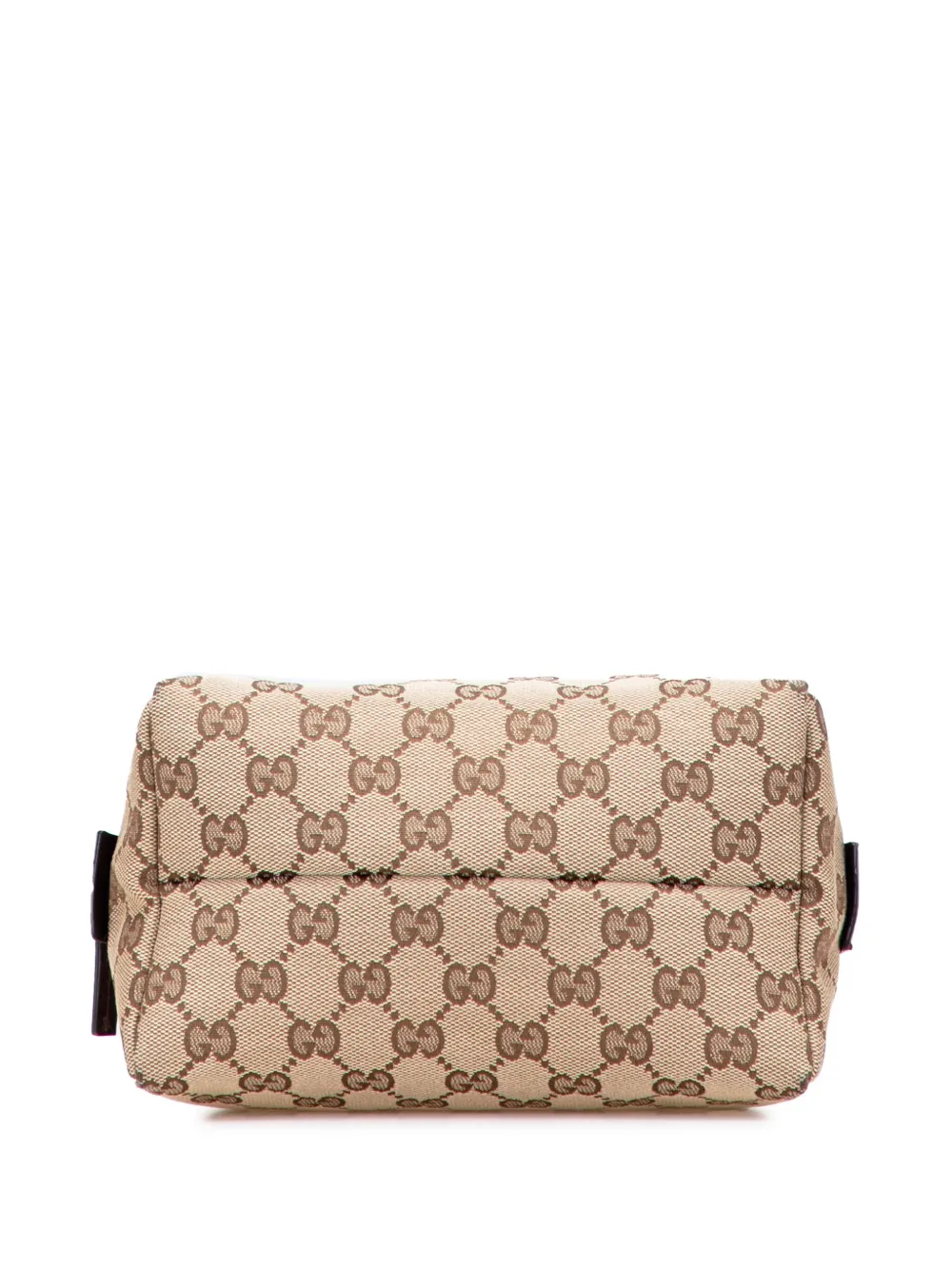 Pre-owned Gucci 2000-2015 Mini Gg Canvas Balthus Tofu Bag Handbag In Brown