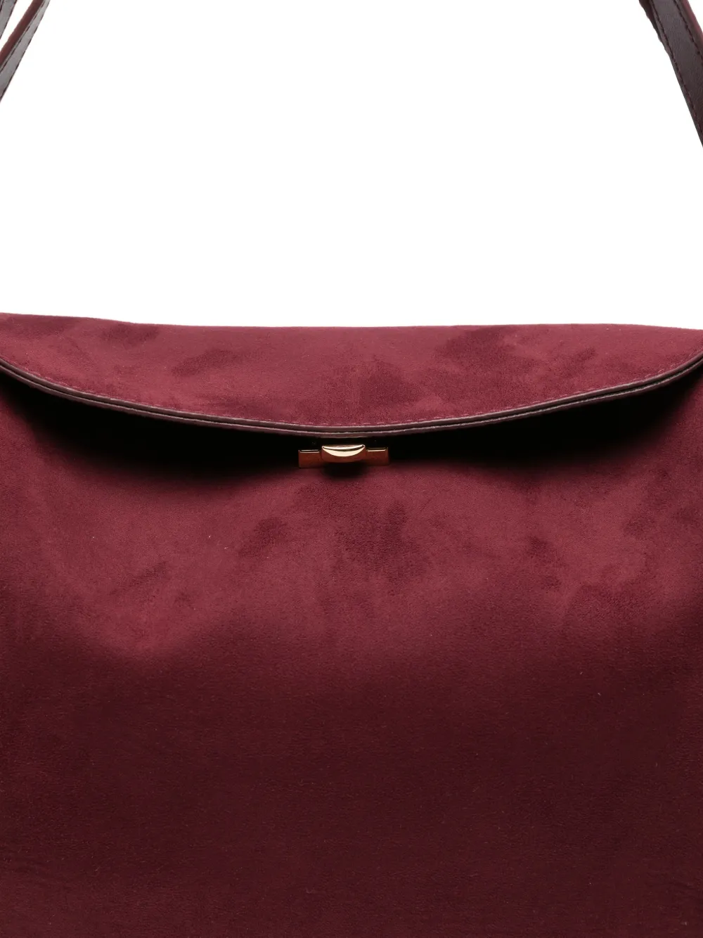 Themoirè Flap-detail Shoulder Bag In Red