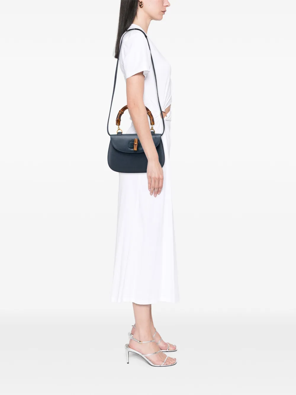 Gucci Pre-Owned 20th Century Calfskin Bamboo Night satchel | Pre-Owned | Image 2