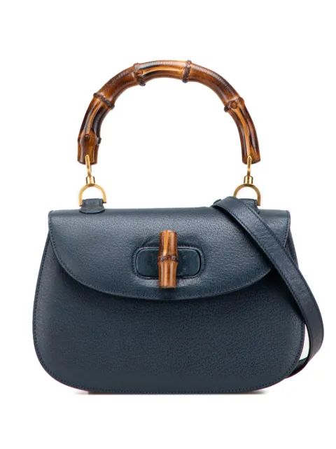 Gucci Pre-Owned 20th Century Calfskin Bamboo Night satchel