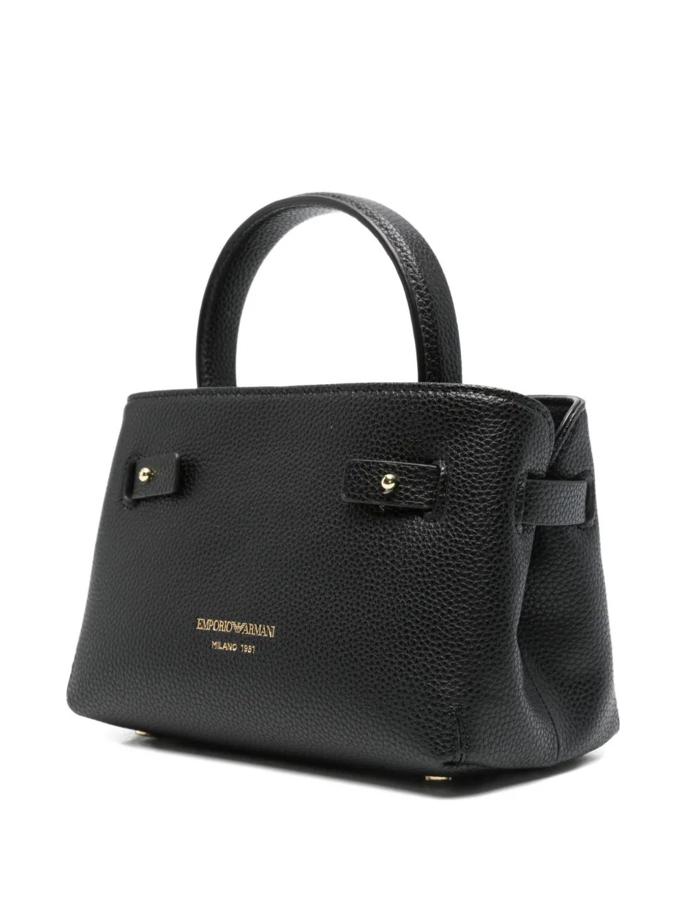 Emporio Armani Mini-shopper met geknoopt detail Zwart