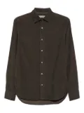 Canali corduroy long-sleeve shirt - Brown