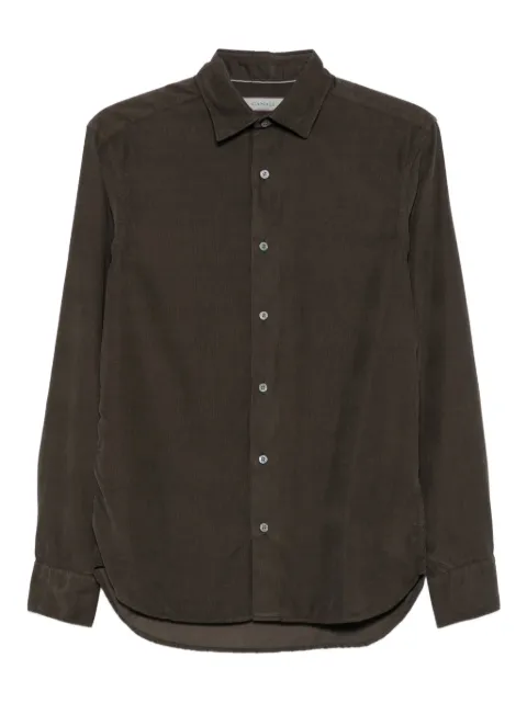 Canali corduroy long-sleeve shirt