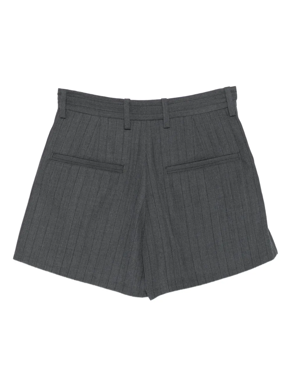 Maison MIHARA YASUHIRO stripe-pattern pleat-detail shorts | Tailored Shorts | Image 2