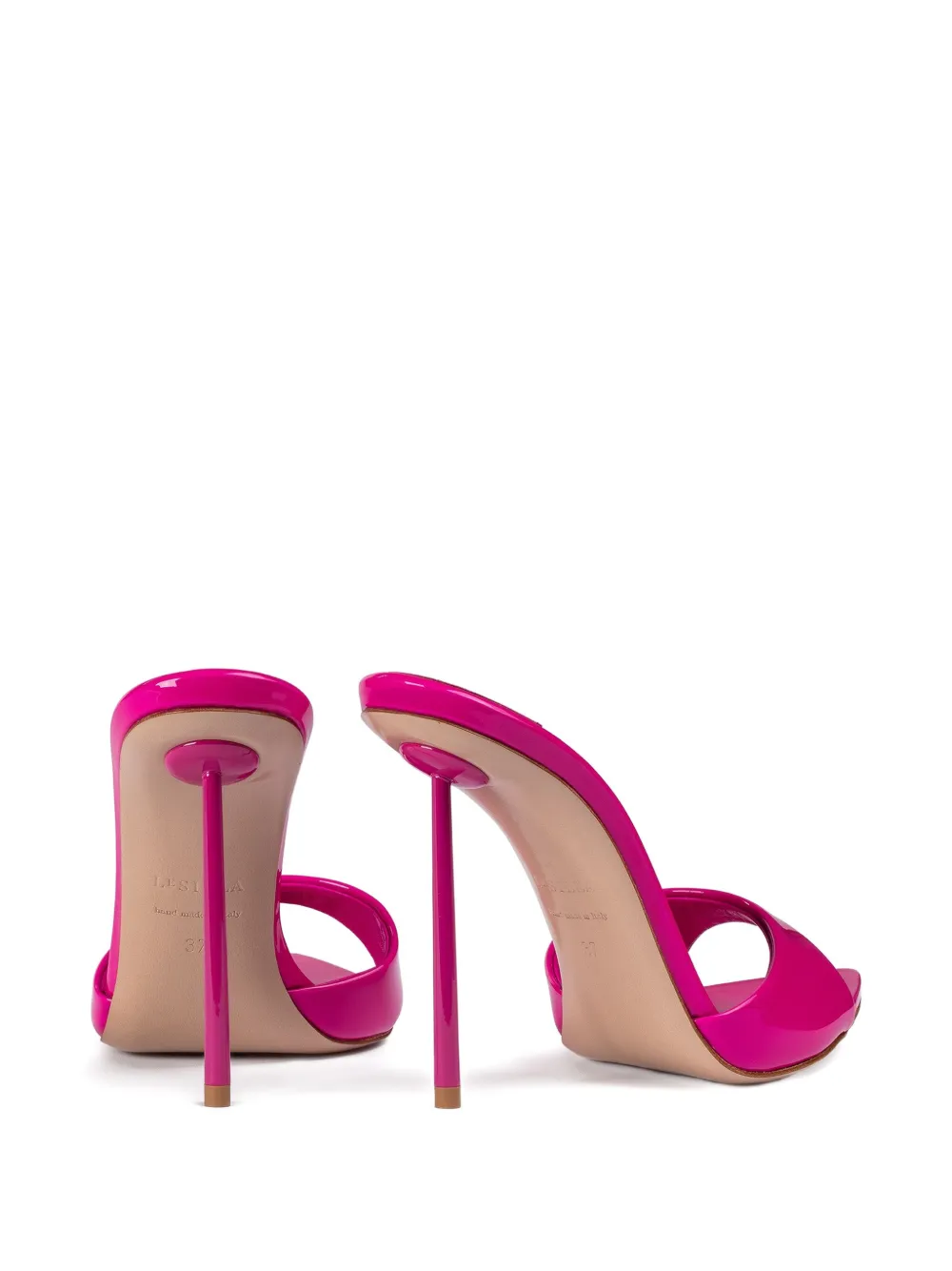 Le Silla 120mm Bella patent leather stiletto sandals Pink