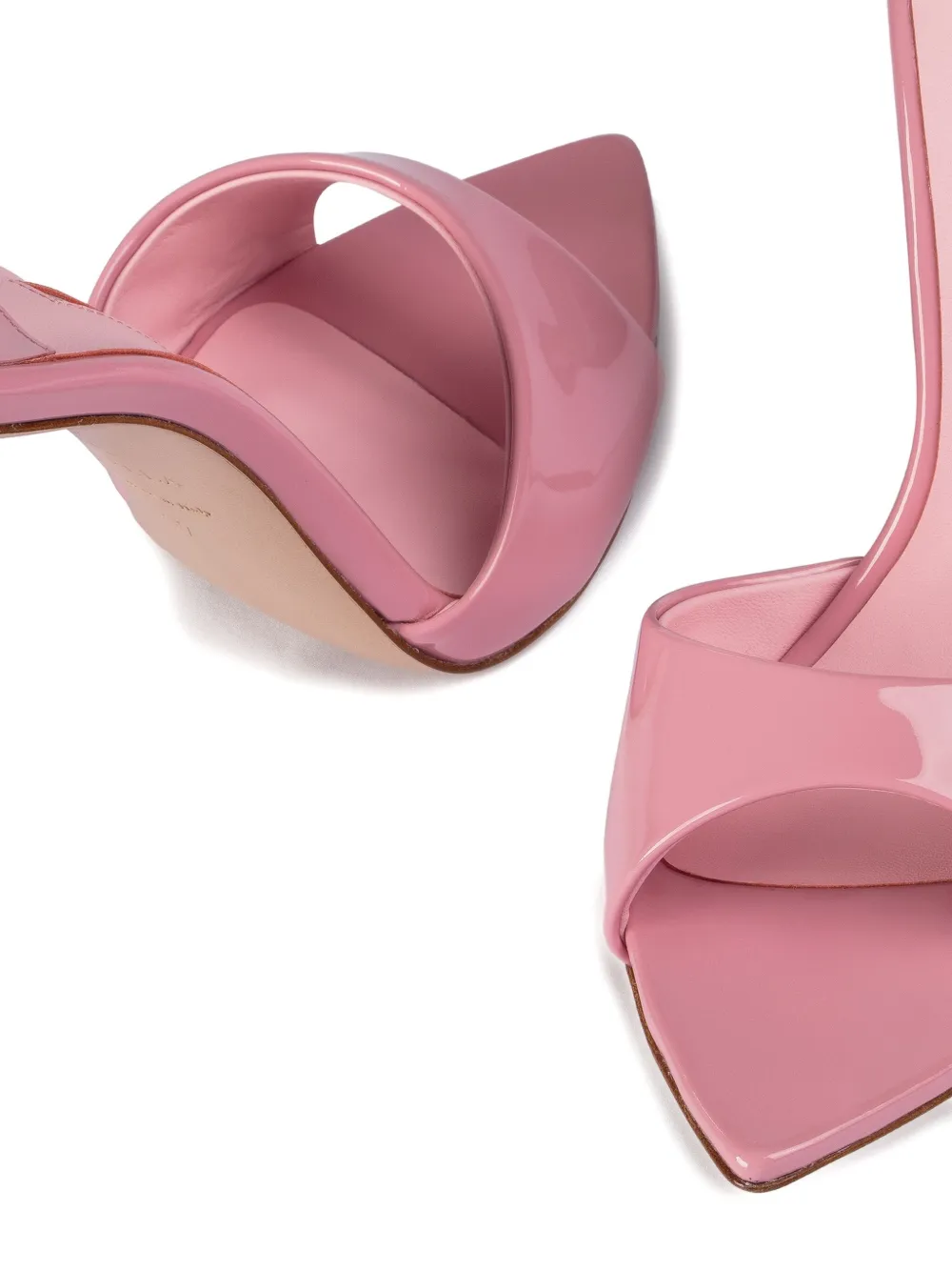 Le Silla 120mm Bella patent leather stiletto sandals Pink