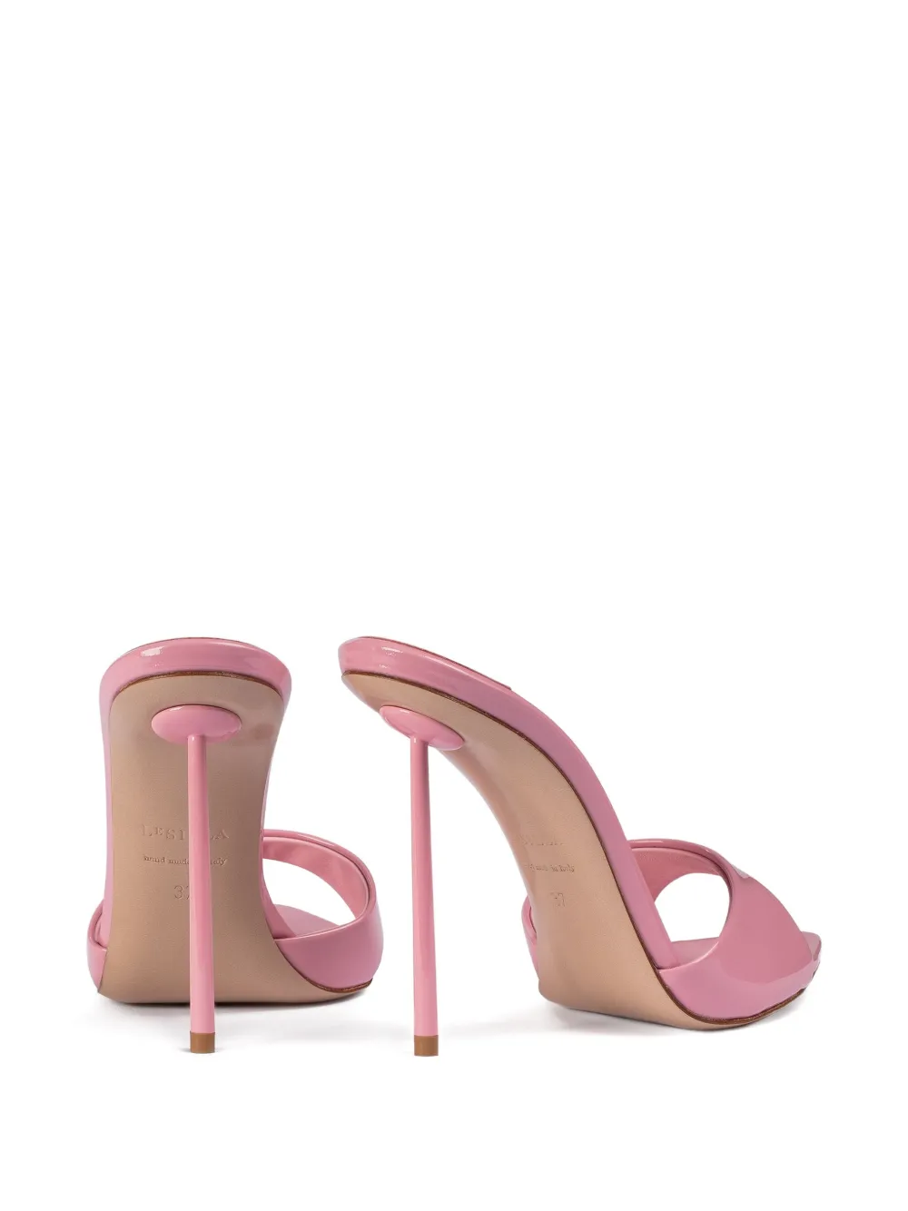 Le Silla 120mm Bella patent leather stiletto sandals Pink