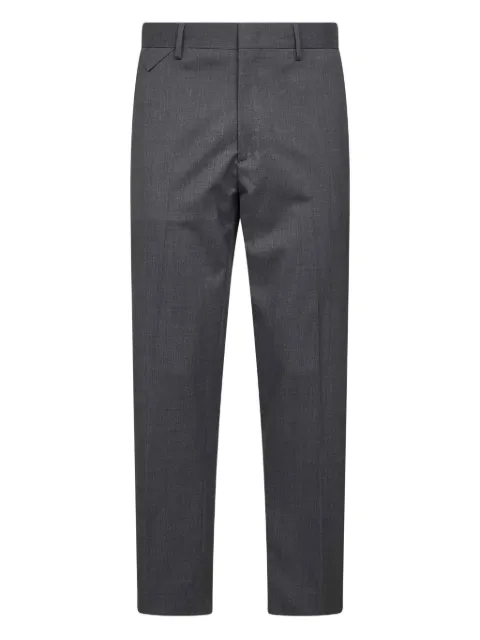 D4.0 flap-pocket belt-loops trousers