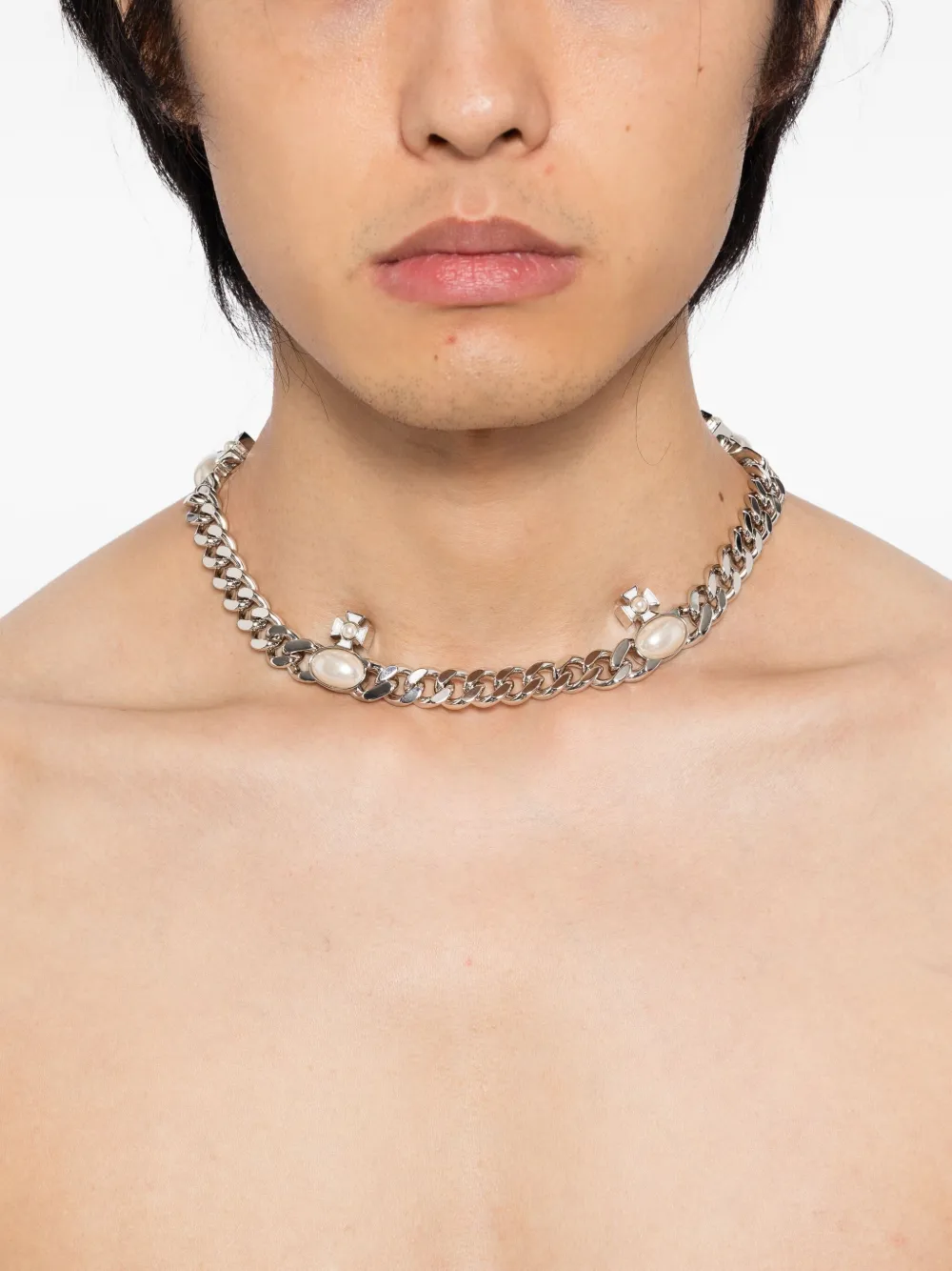 Vivienne Westwood Gaby Necklace In Metallic