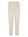 FENDI pleated patterned trousers - Neutrals
