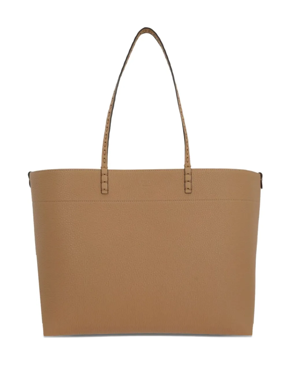 FENDI medium Roll leather tote bag Bruin