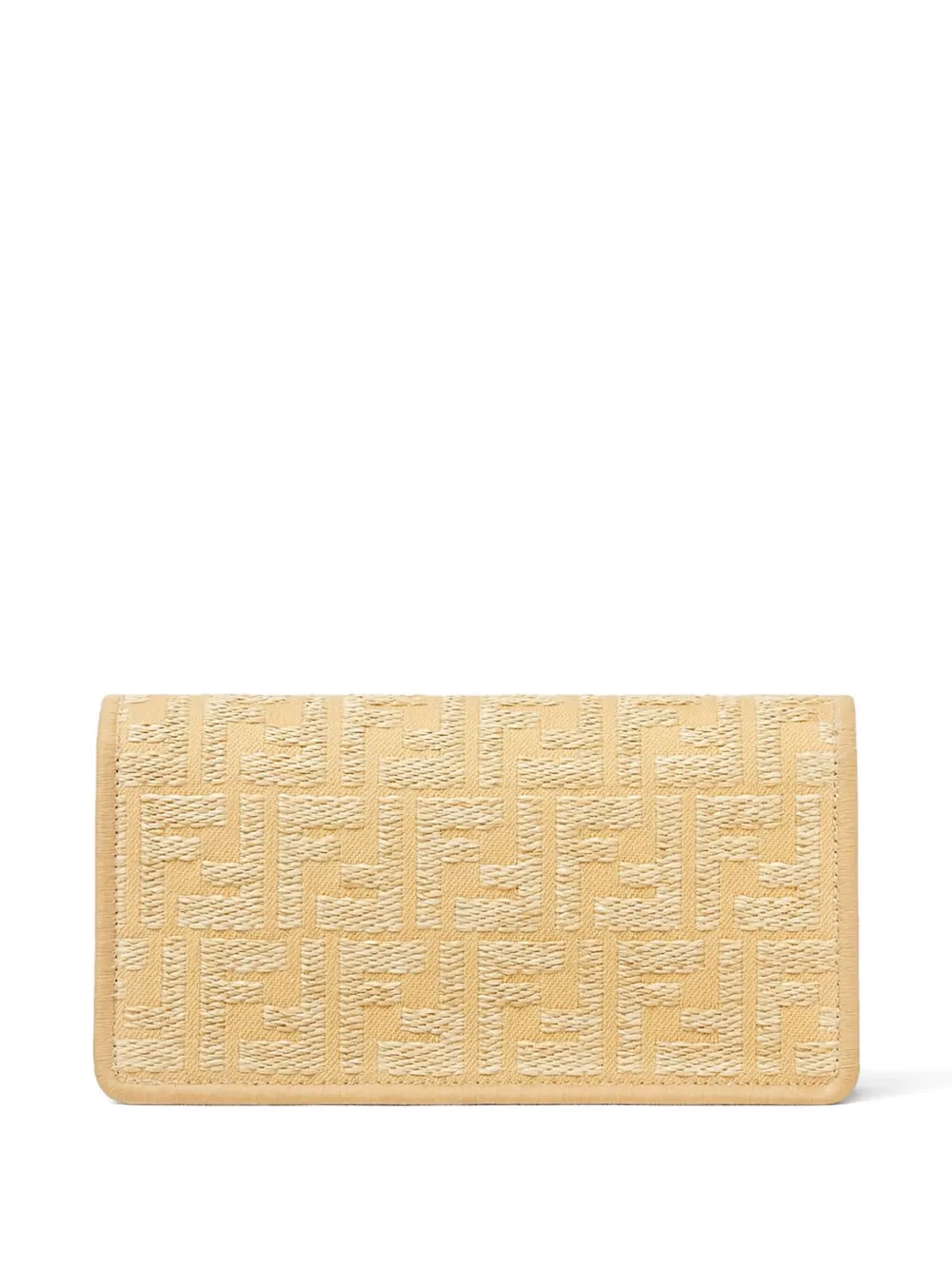 FENDI Clutch met monogram-print - Beige