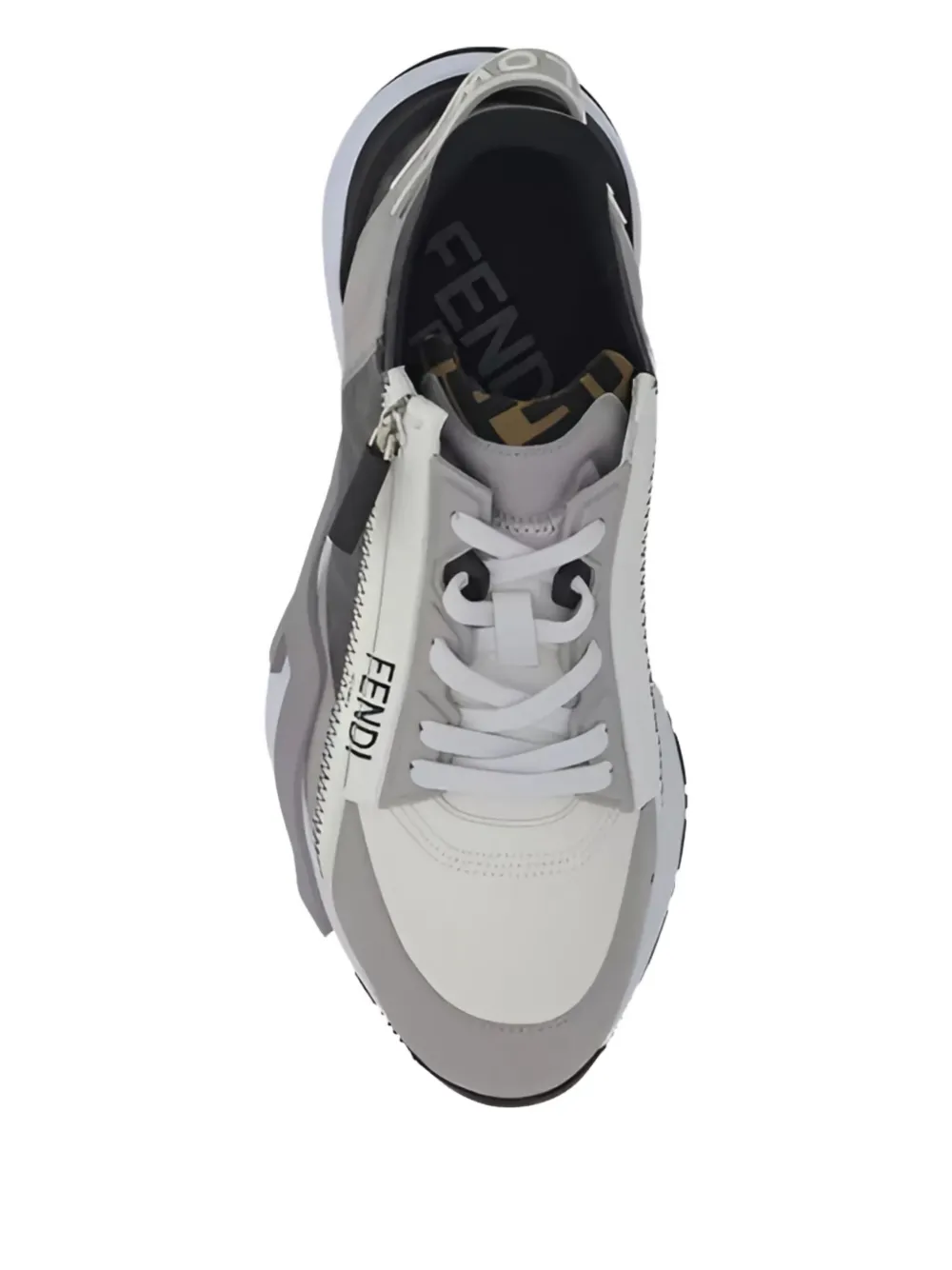 FENDI leather sneakers Grey