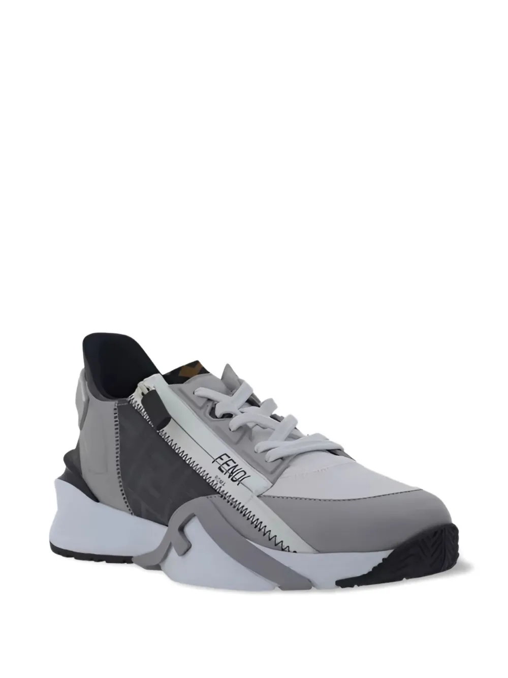 FENDI Leren sneakers - Grijs