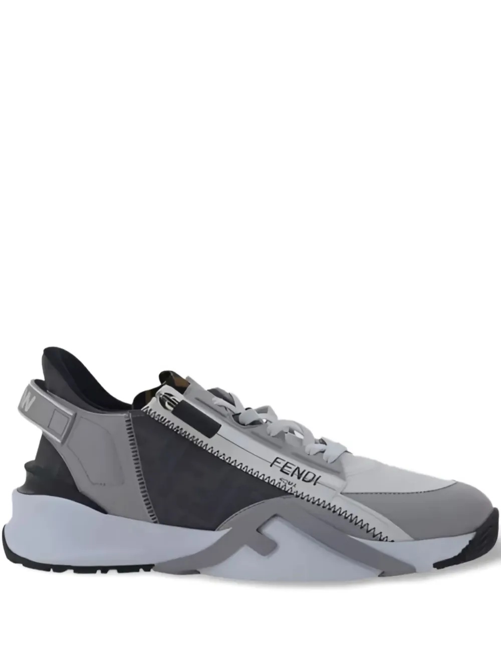 FENDI leather sneakers Grey