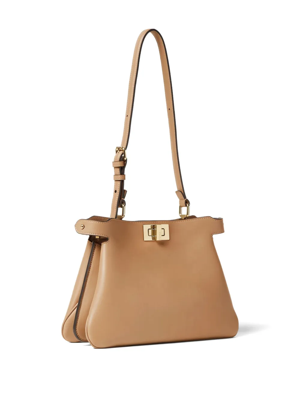FENDI Kleine Peekaboo shopper Bruin