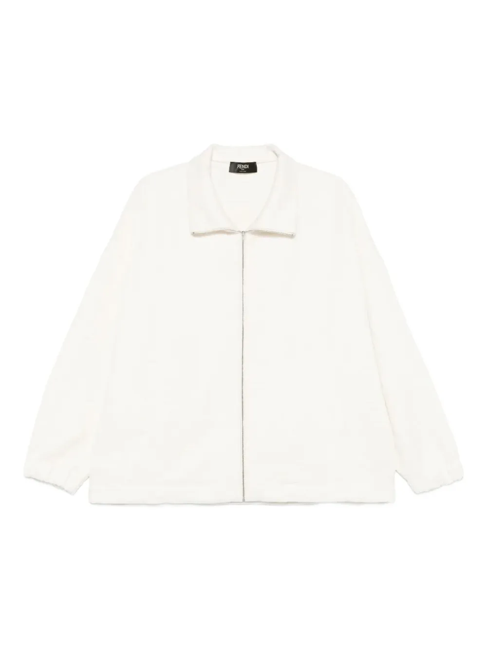 FENDI high-neck zip-up jacket Wit