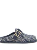 FENDI FF-pattern mules - Blue