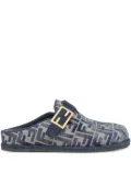 FENDI FF-pattern mules - Blue