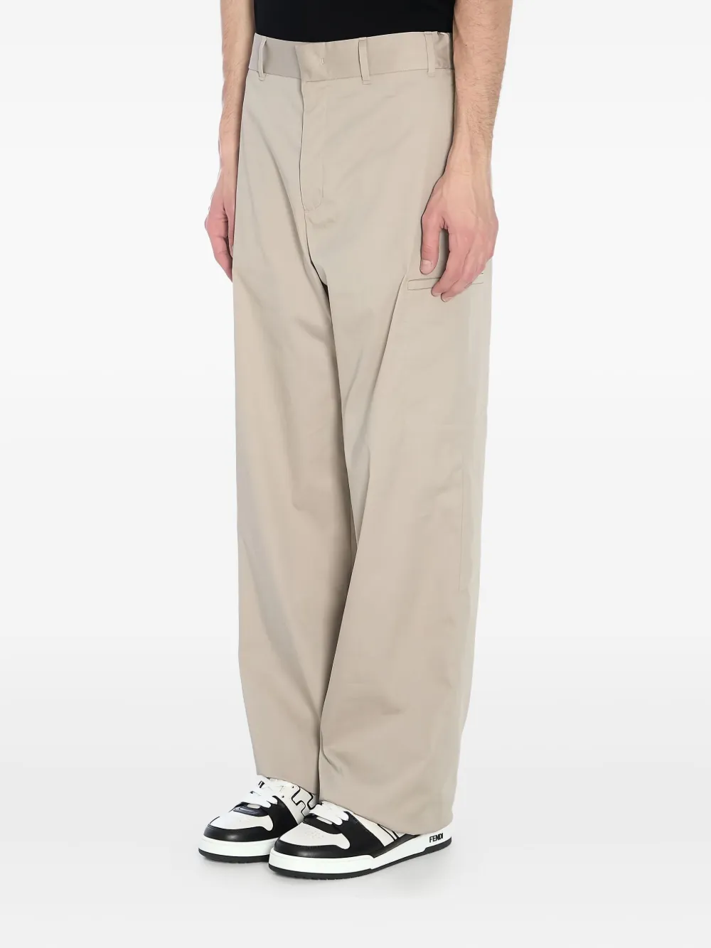 FENDI Straight broek Beige
