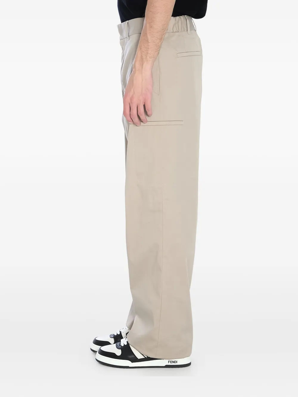 FENDI Straight broek Beige