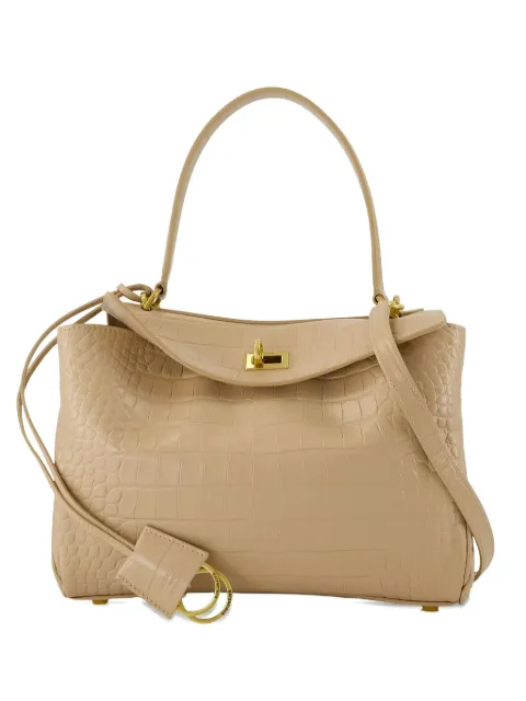 Balenciaga Rodeo 仿鳄鱼纹压纹单肩包