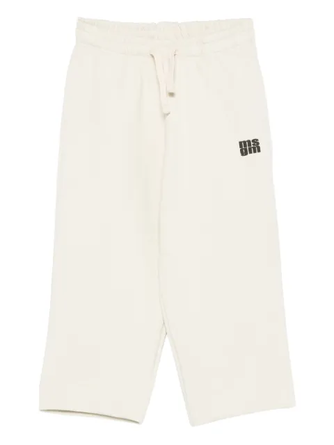 MSGM Kids logo-print drawstring trousers