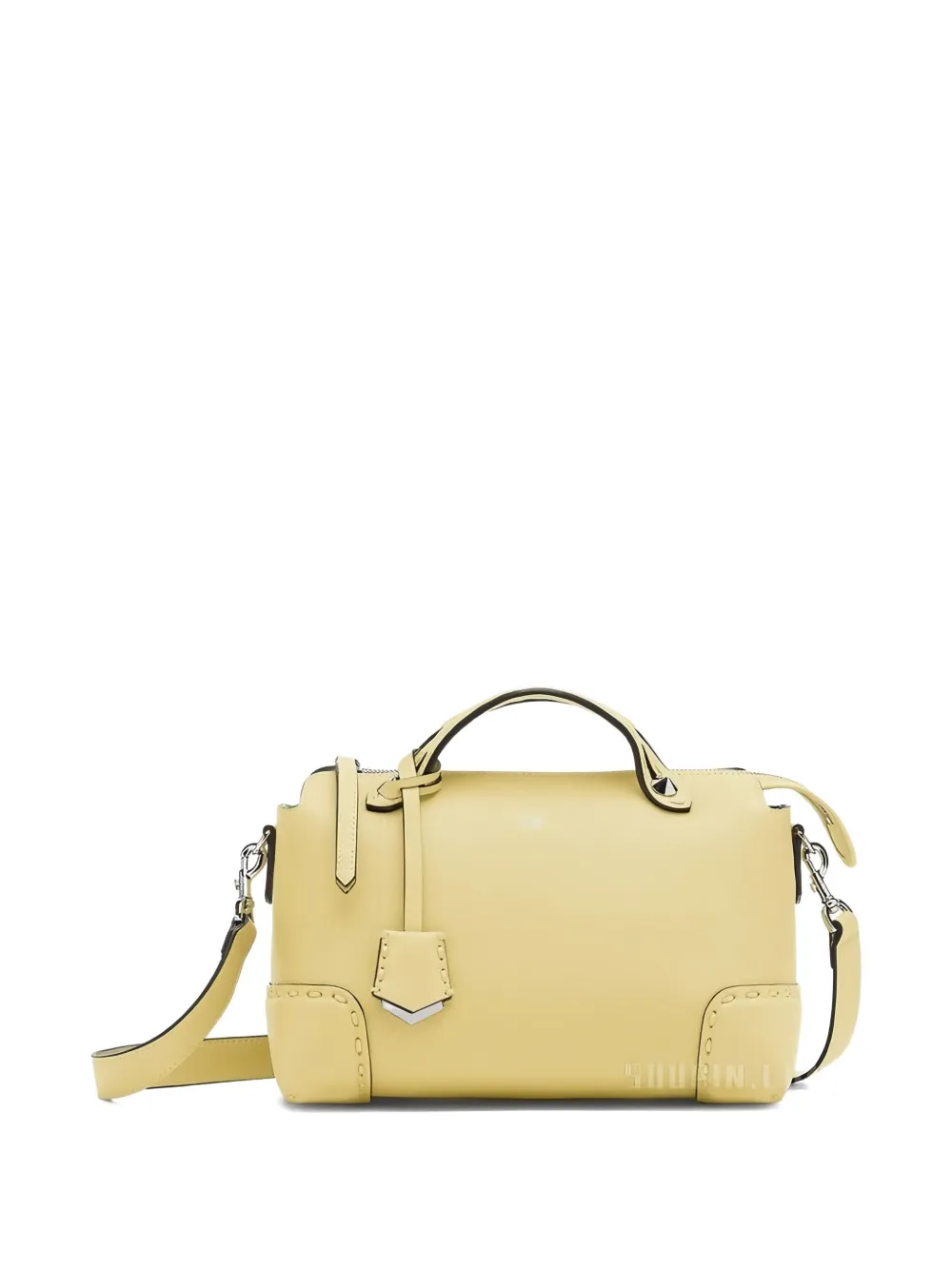 FENDI medium BY THE WAY leather stitched detail handbag Geel