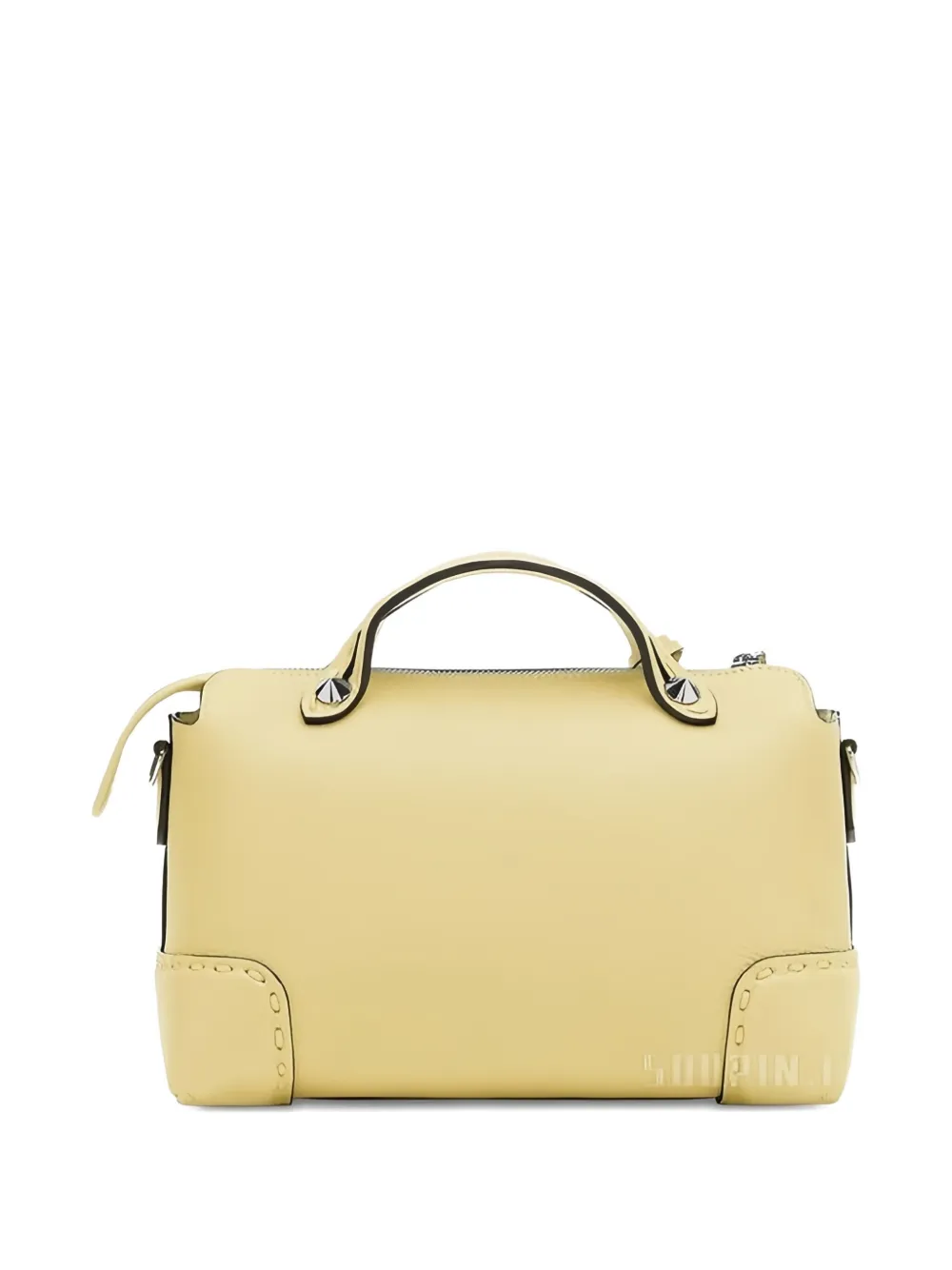 FENDI medium BY THE WAY leather stitched detail handbag Geel