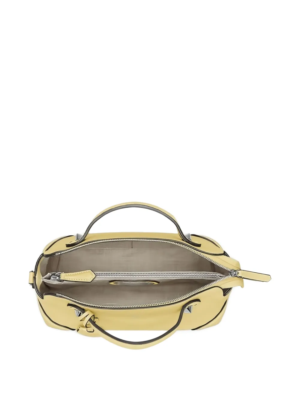 FENDI medium BY THE WAY leather stitched detail handbag Geel