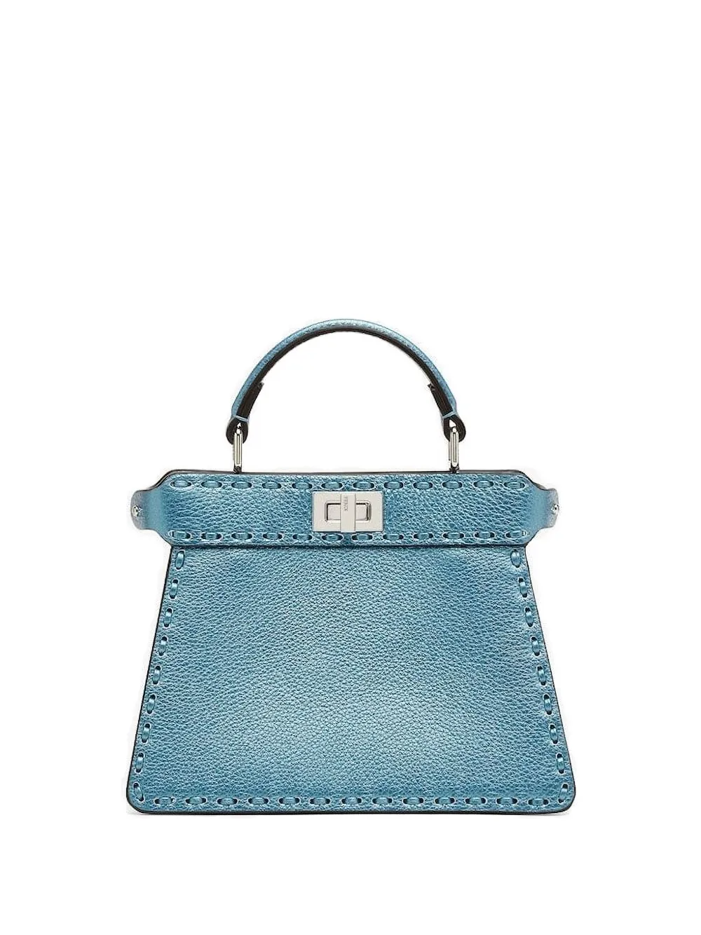 FENDI small Peekaboo ISeeU tote bag Blauw