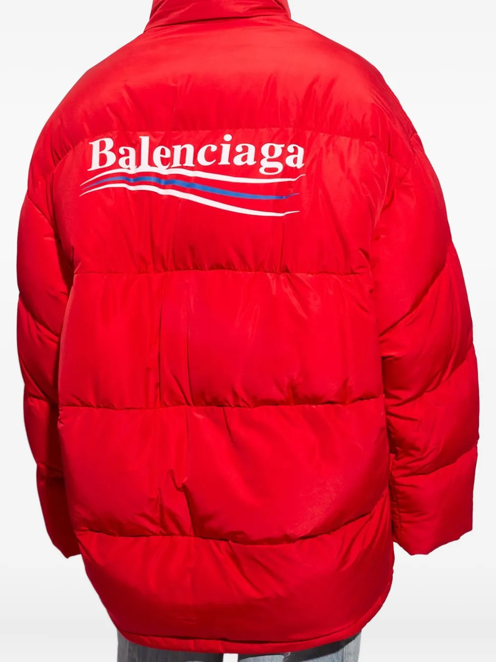Balenciaga Donsjas met micro-faille Rood