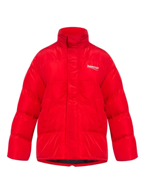 Balenciaga micro-faille puffer coat