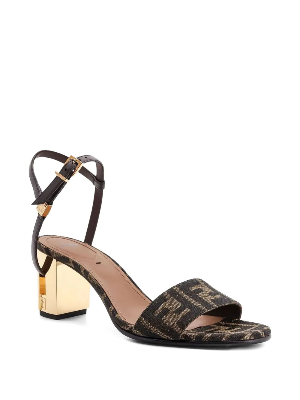 FENDI 65mm Delfina sandals Brown