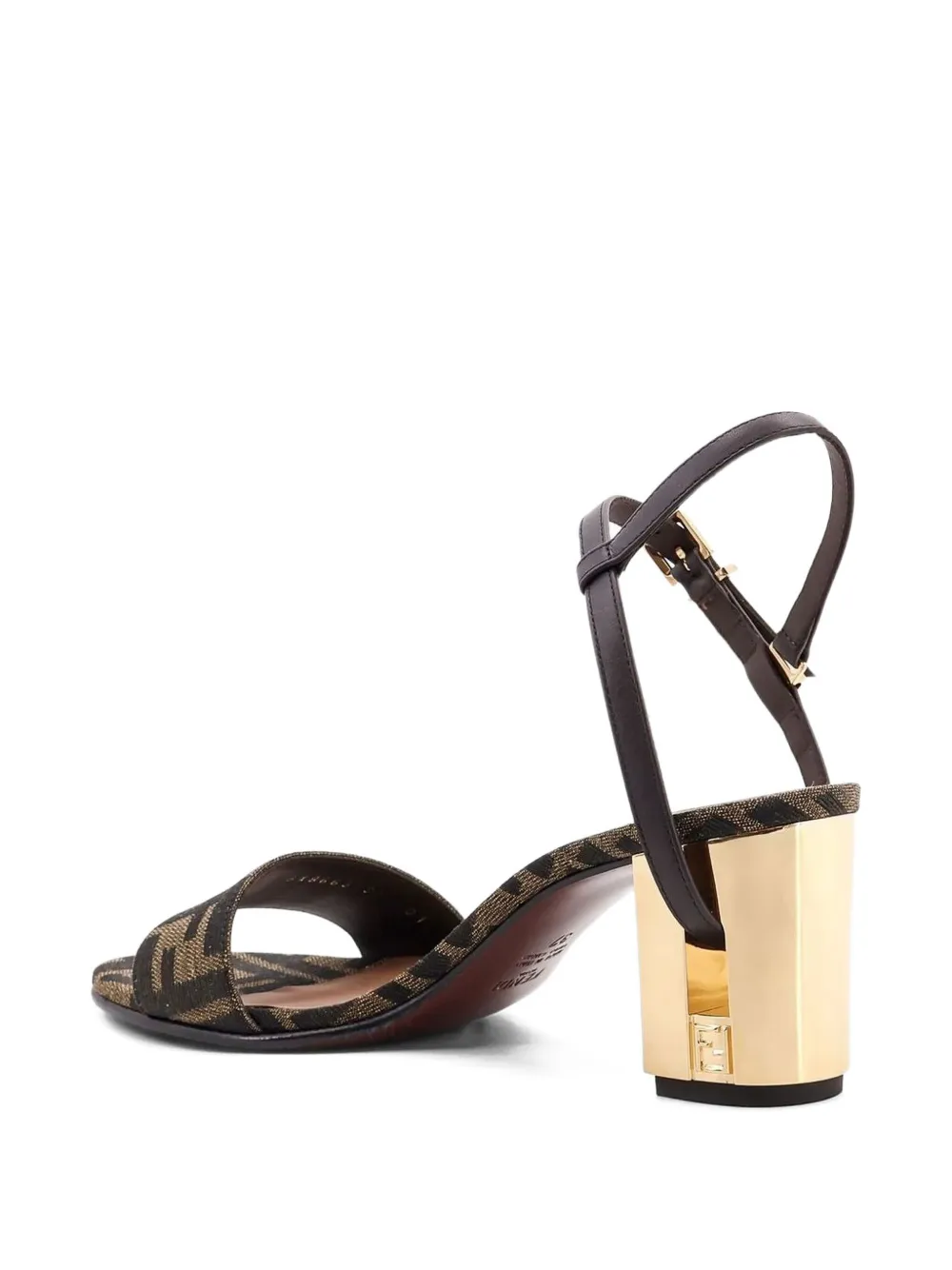 FENDI 65mm Delfina sandals Brown
