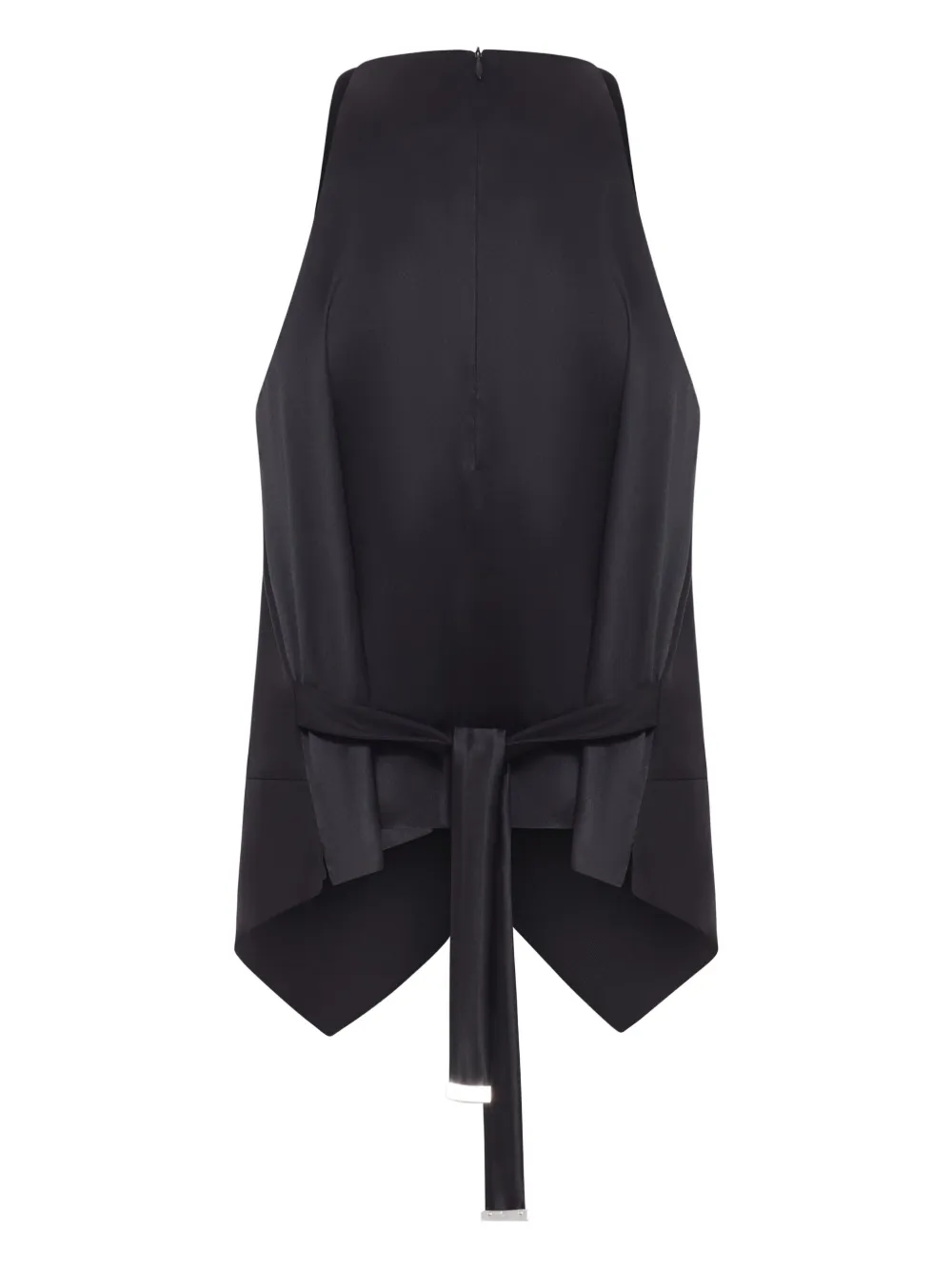 Max Mara wrap-neck wool waistcoat Zwart