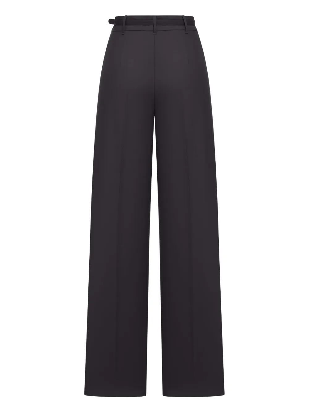 Max Mara Broek met ceintuur - Zwart