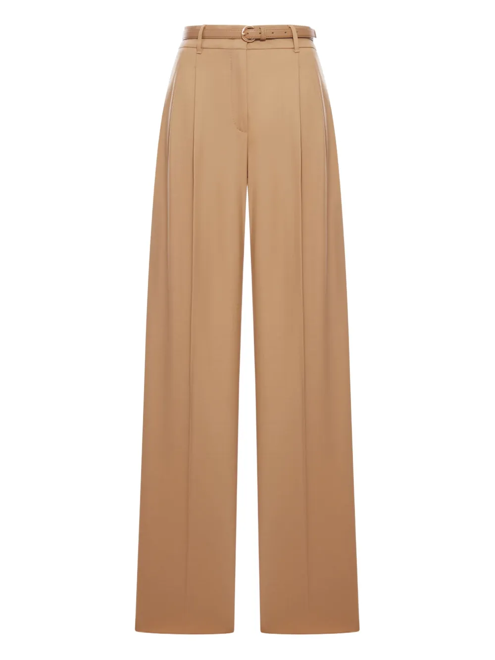 Max Mara Broek met ceintuur Bruin