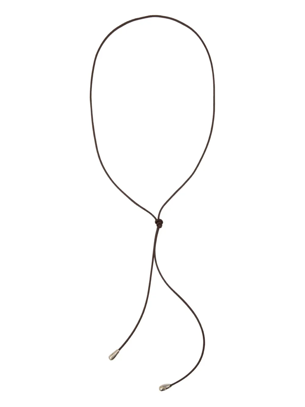 Sophie Buhai sterling silver shoelace choker - ブラウン Sophie Buhai sterling silver shoelace choker - ブラウン