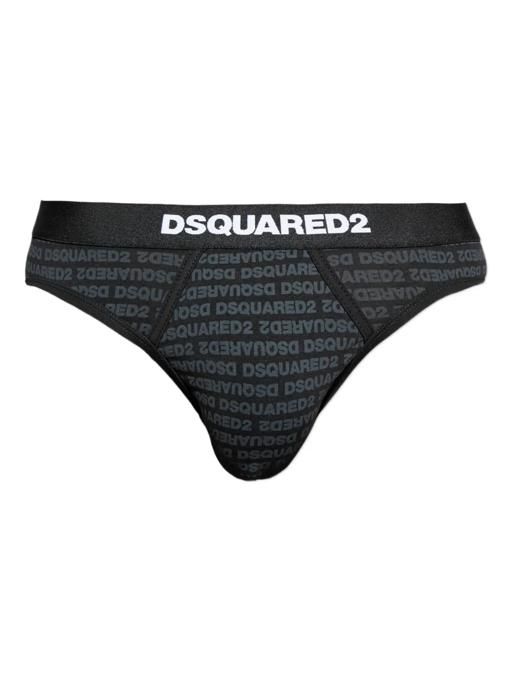 Dsquared2 Logo-print Briefs In Black
