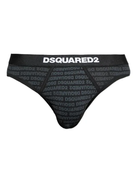 DSQUARED2 logo-print briefs