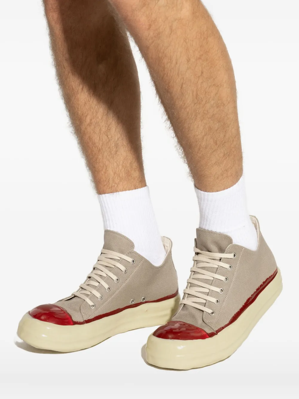 Rick Owens DRKSHDW canvas sneakers Neutrals