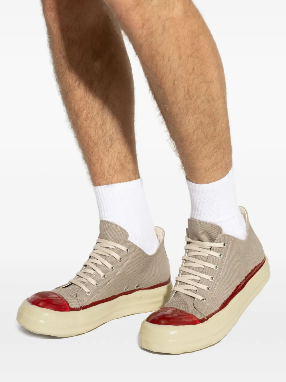 Rick Owens DRKSHDW Canvas sneakers Beige