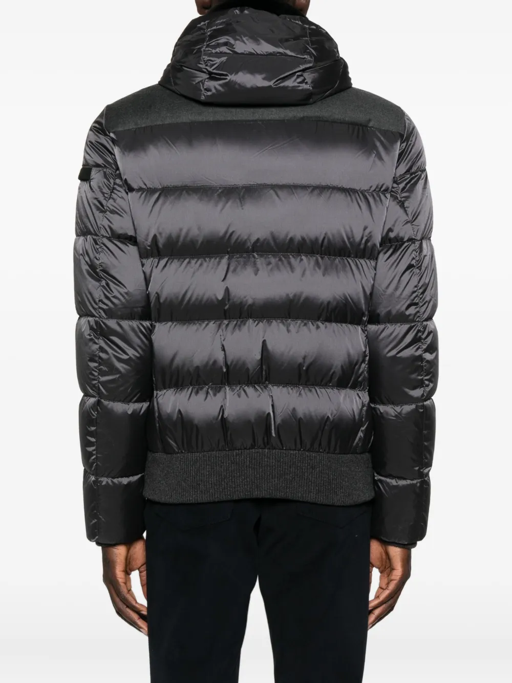 Moorer Gewatteerd jack met rits Grijs