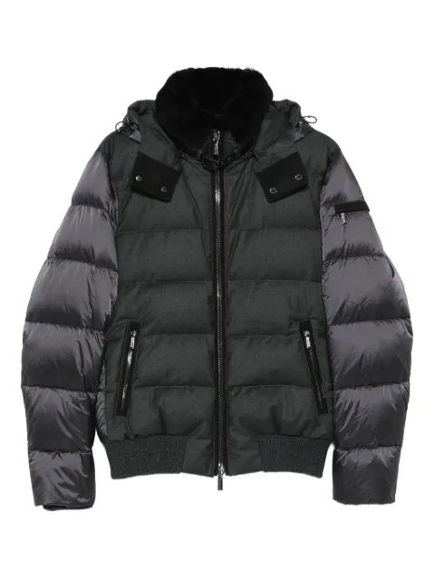 Moorer zip-fastening padded jacket