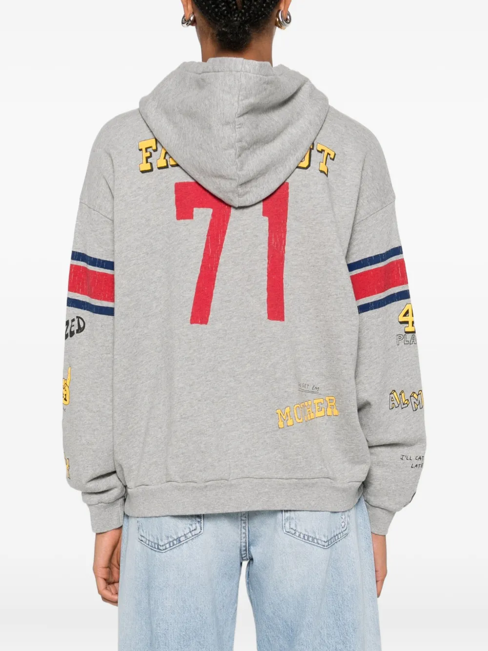 MOTHER Hoodie met print Grijs