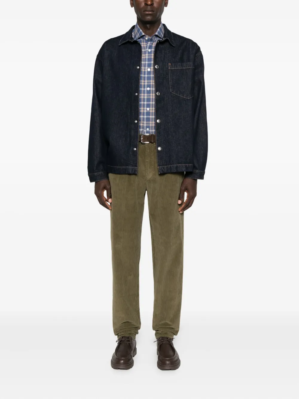 7 For All Mankind Linnen overhemd - Blauw