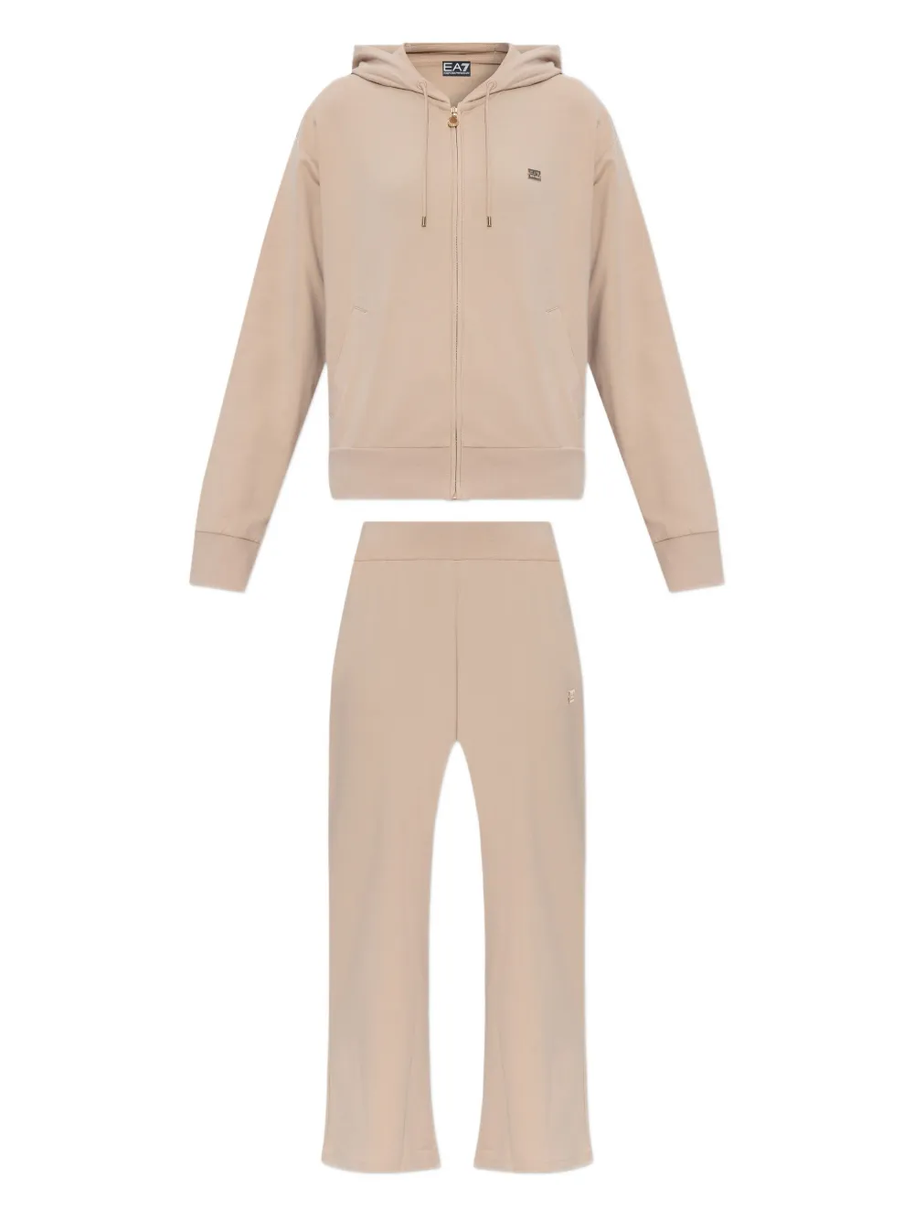 Ea7 Emporio Armani hooded zip-up tracksuit | Neutrals | Image 1