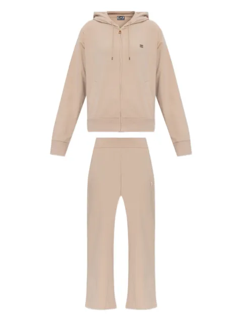 Ea7 Emporio Armani hooded zip-up tracksuit